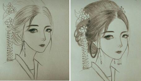 二月二，電力作家坐家“戰(zhàn)疫”新作——觀美姬素描遙寄故鄉(xiāng)九妹