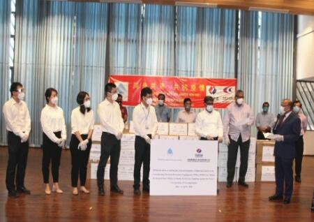 中國(guó)電建向孟加拉國(guó)政府部門(mén)捐贈(zèng)物資共克時(shí)艱