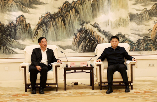 中國能建總經(jīng)理、黨委副書記孫洪水與陜西省副省長徐大彤會談