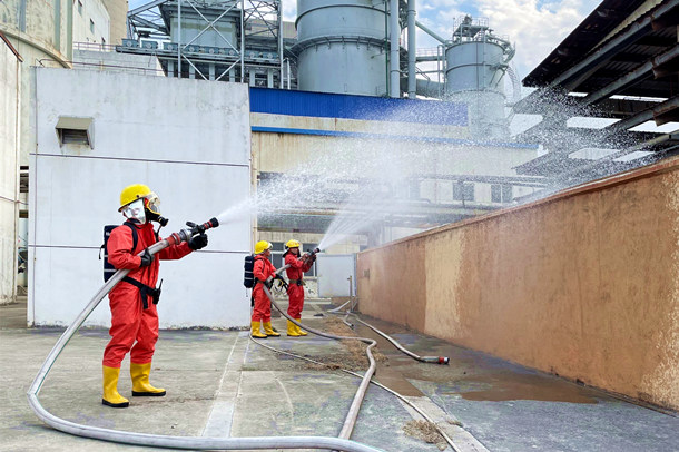 國能(泉州)熱電有限公司實戰(zhàn)演練提升應(yīng)急處置能力