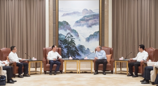 中國(guó)電建集團(tuán)公司黨委書記、董事長(zhǎng)丁焰章拜會(huì)福建省委書記尹力、省長(zhǎng)趙龍