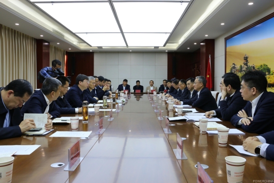 中國電建黨委副書記、總經(jīng)理王斌與酒泉市主要領導會談