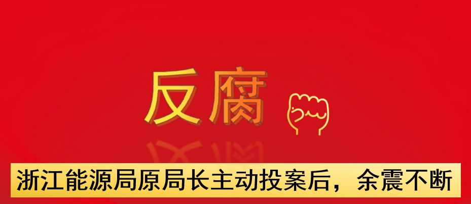 浙江能源局原局長主動投案后，余震不斷