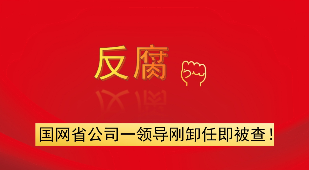 國(guó)網(wǎng)省公司一領(lǐng)導(dǎo)剛卸任即被查！