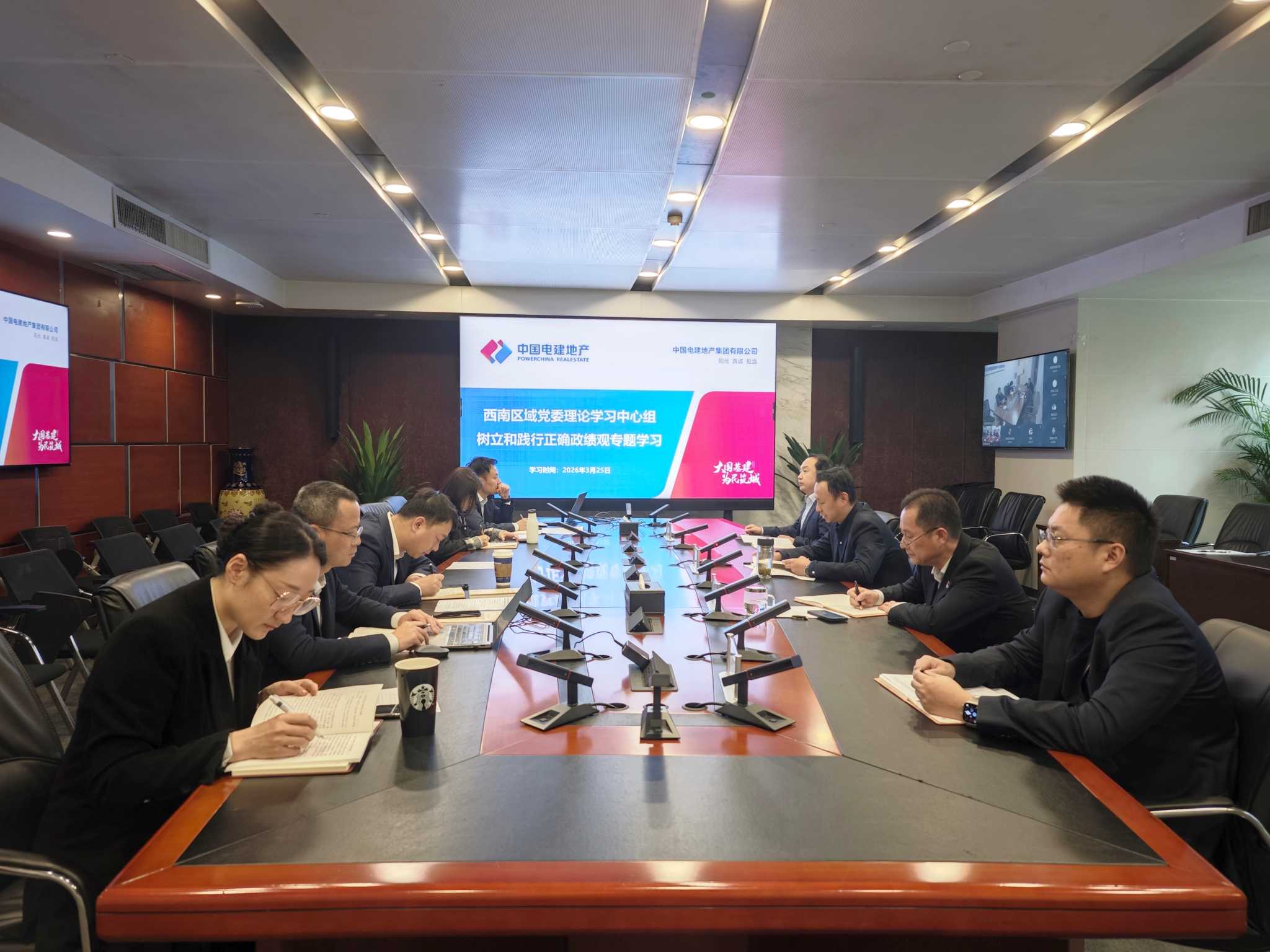 中國電建地產(chǎn)西南區(qū)域開展樹立和踐行正確政績觀專題學(xué)習(xí)